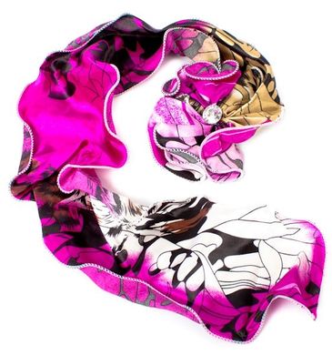 Яскравий жіночий шарф-прикраса ETERNO ES3052, Рожевий