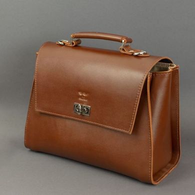 Женская кожаная сумка Classic светло-коричневая Blanknote TW-Classic-kon-ksr