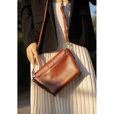 Женская кожаная сумка Nora светло-коричневая Blanknote TW-Nora-k