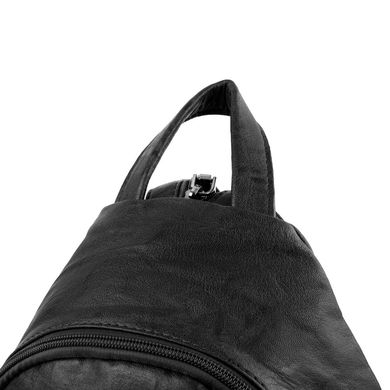 Рюкзак женский из качественного кожезаменителя AMELIE GALANTI (АМЕЛИ ГАЛАНТИ) A971163-black Черный