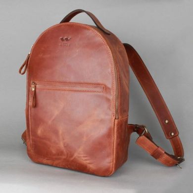 Натуральный кожаный рюкзак Groove M коньячный винтаж Blanknote TW-Groove-M-kon-crz