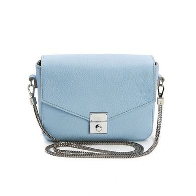 Жіноча шкіряна сумочка Yoko блакитна флотар Blanknote TW-Yoko-blue-flo