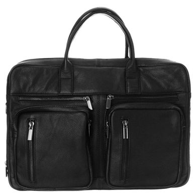 Чоловіча шкіряна сумка портфель для ноутбука Always Wild LAP31702NDM чорна