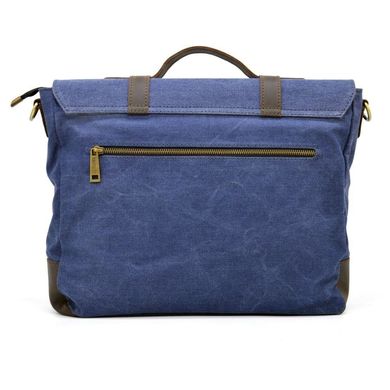 Чоловіча сумка-портфель з парусини і шкіри RK-0001-4lx TARWA Коричневий