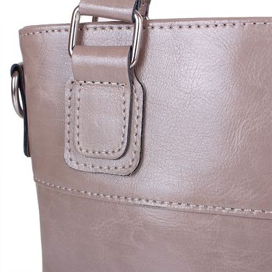 Жіноча шкіряна сумка LASKARA (Ласкарєв) LK-DD215-taupe Сірий