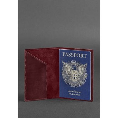 Обложка для паспорта с американским гербом, Виноград - бордовая Blanknote BN-OP-USA-vin