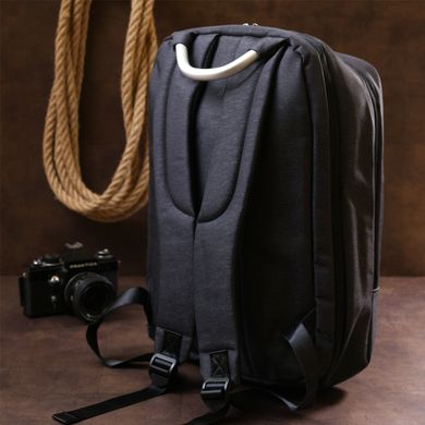 Добротний чоловічий рюкзак із текстилю Vintage 20490 Чорний