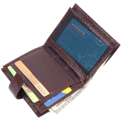 Чоловічий шкіряний невеликий гаманець KARYA 21389 Коричневий