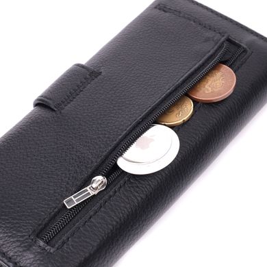 Надійний жіночий гаманець з натуральної шкіри ST Leather 22548 Чорний