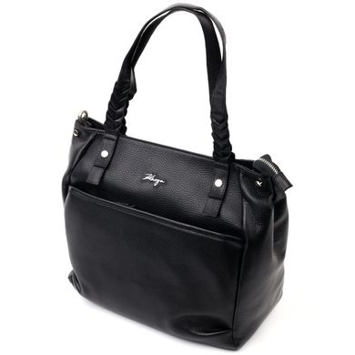 Сумка жіноча сумка з ручками KARYA 20860 шкіряна Чорний