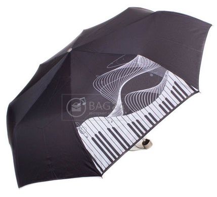 Чорна жіноча парасолька з зображенням піаніно, механічна AIRTON Z3512-12, Чорний