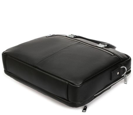 Сумка-портфель деловая мужская кожаная Royal Bag RB-021A-1 Черный