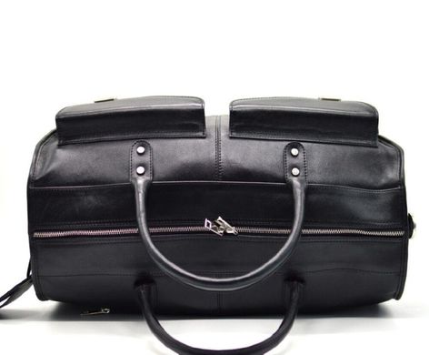 Дорожня сумка TARWA TA-5664-4lx, з натуральної телячої шкіри Чорний