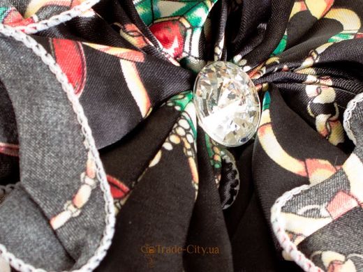 Коричневий жіночий шарф-прикраса ETERNO ES3053, Чорний