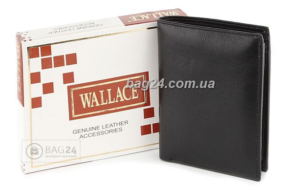 Современный мужской бумажник WALLACE, Черный
