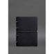 Натуральный кожаный блокнот А4 на кольцах (софт-бук) 9.0 в мягкой обложке синий Краст Blanknote BN-SB-9-A4-soft-navy-blue
