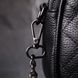 Стьобана сумка для жінок з м'якої натуральної шкіри Vintage 22325 Чорна