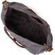 Стильна дорожня сумка з кишенею Vintage 20114 Сіра