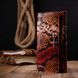 Стильный женский кошелек из натуральной фактурной кожи под змею KARYA 21010 Красный