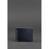 Мужское кожаное портмоне синее Краст 1.0 зажим для денег Blanknote BN-PM-1-navy-blue фото