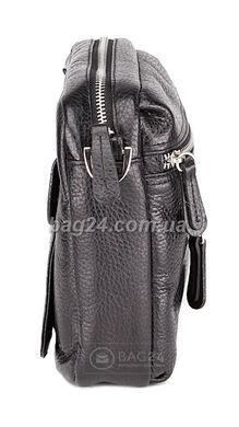 Высококачественная мужская кожаная сумка 1438a flat, Черный
