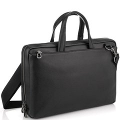 Сумка для ноутбука черная кожаная Tiding Bag NM29-88212-3A Черный