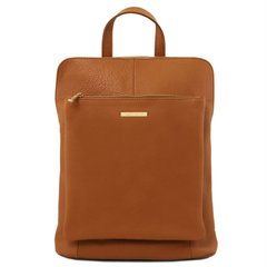 Рюкзак-сумка жіноча шкіряна (Італія) Tuscany TL141682 (Коньяк)