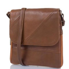 Женская кожаная сумка-почтальонка TUNONA (ТУНОНА) SK2411-10 Коричневый