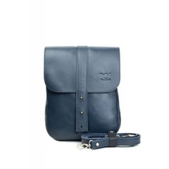Мужская кожаная сумка Mini Bag синяя Blanknote TW-Mini-bag-blue-ksr