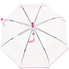 Зонт-трость женский механический FULTON (ФУЛТОН) FULL041-Pink Прозрачный