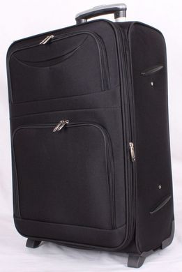 Надміцний валізу з текстильного матеріал Accessory Collection 13775, Чорний