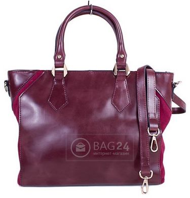 Большая женская сумка из кожи ETERNO ET9400-bordo, Бордовый