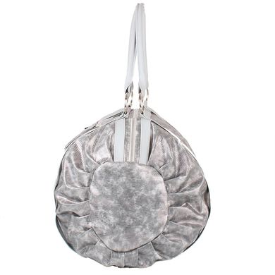 Женская повседневно-дорожная сумка из качественного кожезаменителя LASKARA (ЛАСКАРА) LK-10251-silver-snake Серый