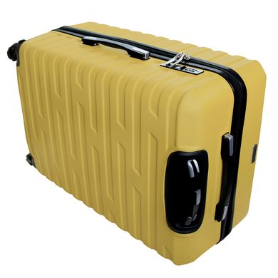 Велика пластикова дорожня валіза Costa Brava 26" Vip Collection жовта Costa.26.Yellow