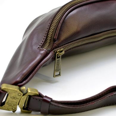 Жіноча напоясна сумка з натуральної шкіри GM-3036-4lx бренду TARWA марсала Бордовий