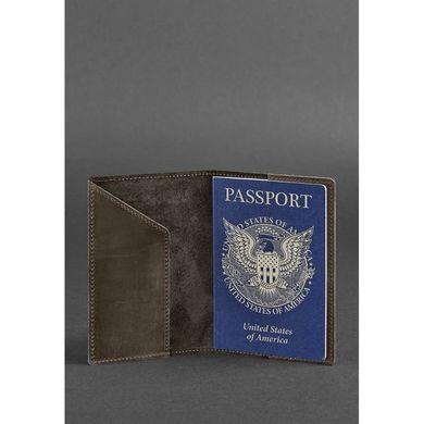 Обкладинка для паспорта з американським гербом, Горіх - коричнева Blanknote BN-OP-USA-o