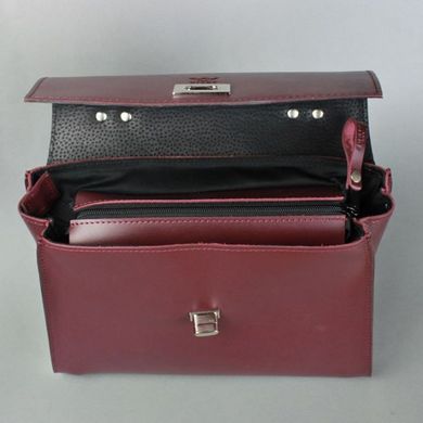 Женская кожаная сумка Classic бордовая Blanknote TW-Classic-mars-ksr