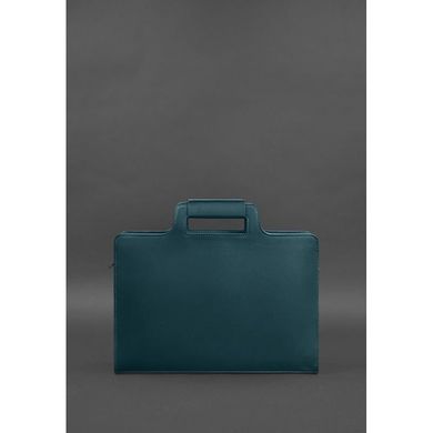 Жіноча шкіряна сумка для ноутбука і документів зелена Blanknote BN-BAG-36-malachite