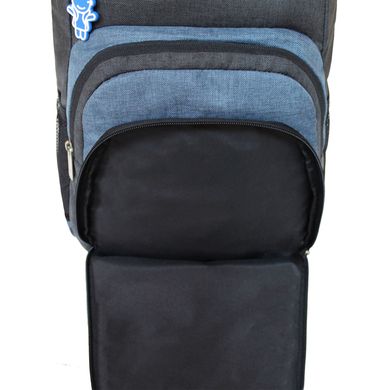 Рюкзак для ноутбука Bagland Freestyle 21 л. чорний/сірий (0011969) 7069175