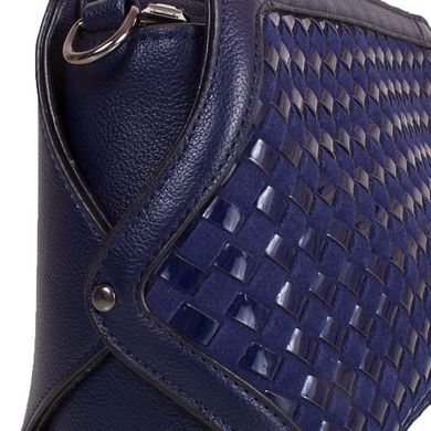 Жіноча сумка-клатч з якісного шкірозамінника і натуральної замші ANNA & LI (АННА І ЛІ) TU1229-2-navy Синій