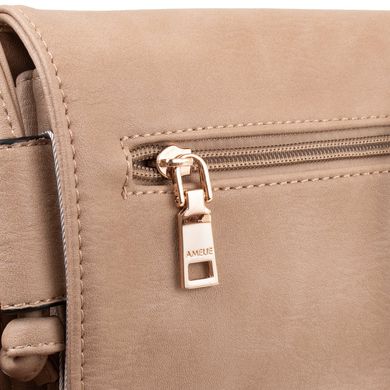Жіноча сумка-клатч з якісного шкірозамінника AMELIE GALANTI (АМЕЛИ Галант) A991160-beige Бежевий