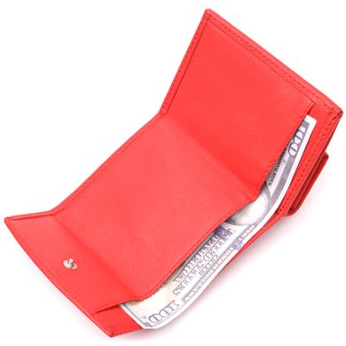 Оригінальний жіночий гаманець з натуральної шкіри KARYA 21340 Червоний