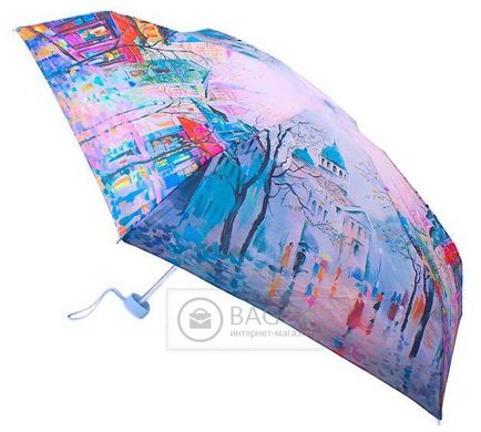 Стильный женский зонт ZEST Z255155-52, Голубой
