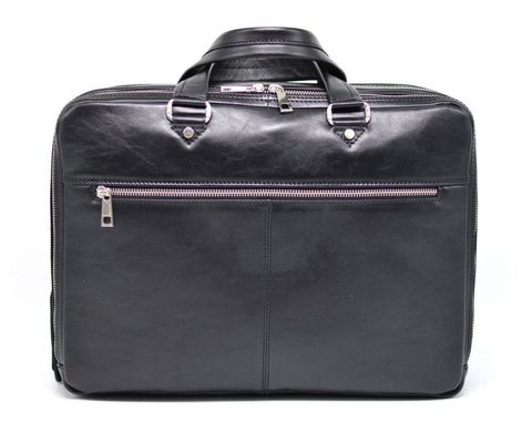 Чоловіча сумка для документів і ноутбука з натуральної шкіри TARWA, TA-4664-4lx Чорний