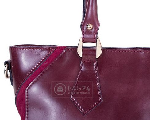 Велика жіноча сумка зі шкіри ETERNO ET9400-bordo, Бордовий