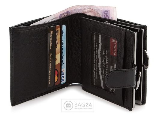 Відмінний жіночий гаманець з натуральної шкіри COZZNEE 13729, Чорний