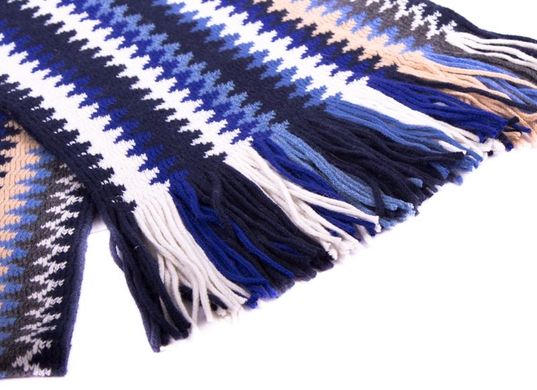 Мужской стильный шерстяной шарф ETERNO ES3016-8, Синий