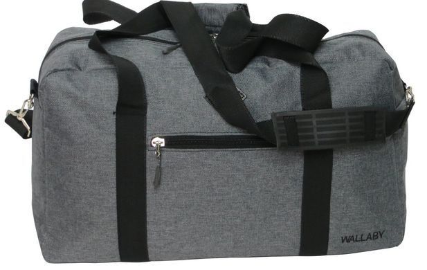 Сумка дорожная Wallaby, 2550 grey серая, малая, 21 л