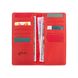 Оригинальный красный бумажник на 14 карт с натуральной матовой кожи, коллекция "Mehendi Classic"