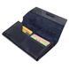 Горизонтальное стильное портмоне унисекс GRANDE PELLE 11557 Синий